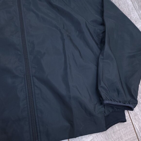 Fabletics Mens Windbreaker Jacket XL Black Interval Vented Lightweight Full Zip - Picture 3 of 8